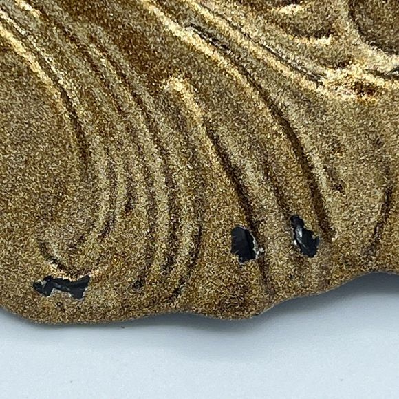 Goofus Reverse Glass Candy Dish Nut Bowl Serving Plate Purple Gold Vintage Decor - Picture 10 of 13